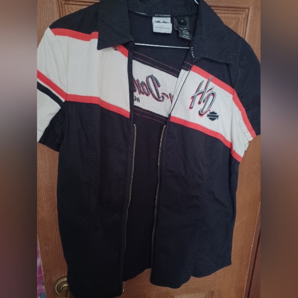 Black Harley Davidson Short Sleeve Shirt